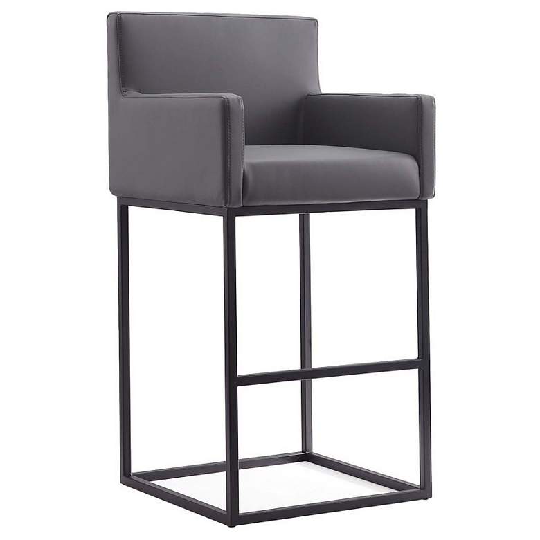 Image 1 Ambassador Barstool in Grey and Black