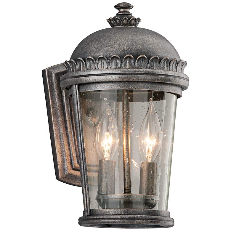 Image 1 Ambassador Collection 12 inch High Pewter Outdoor Wall Light