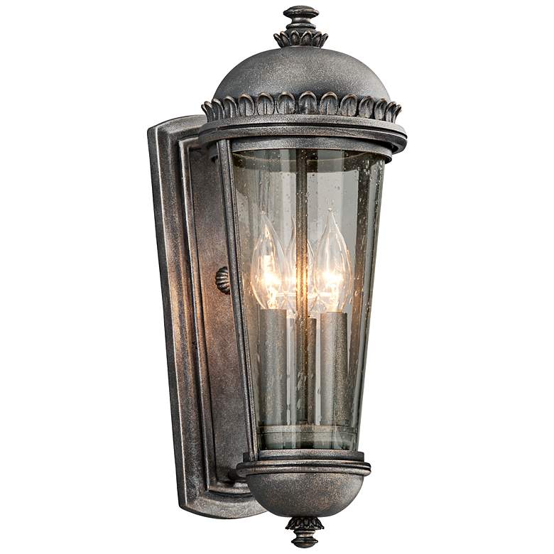 Image 1 Ambassador Collection 17 1/2 inch High Pewter Outdoor Wall Light
