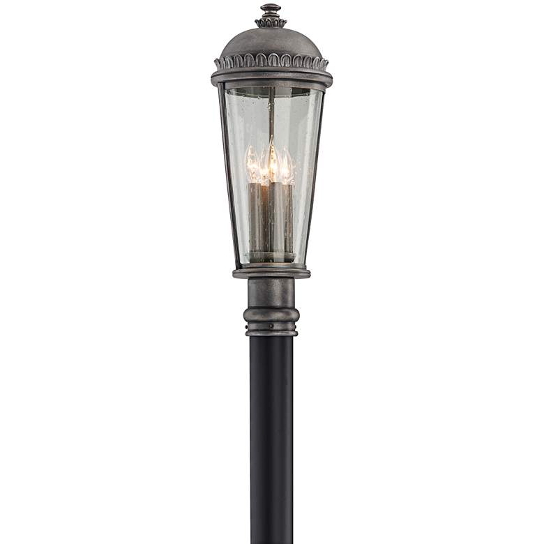 Image 1 Ambassador Collection 23 1/2 inch High Pewter Outdoor Post Light