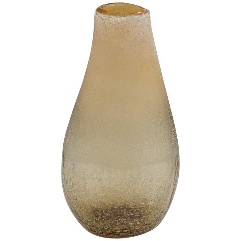 Image 3 Amber 12 inch High Glass Decorative Vase