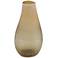 Amber 12" High Glass Decorative Vase