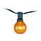 Amber 24-Bulb Green Wire 25' Holiday Party String Light
