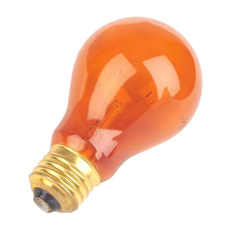Amber 25 Watt Party Light Bulb by Satco