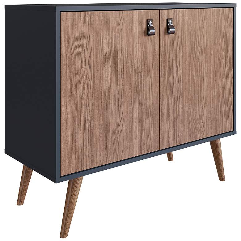 Image 2 Amber 32 3/4" Wide Blue Nature Wood 2-Door Accent Cabinet