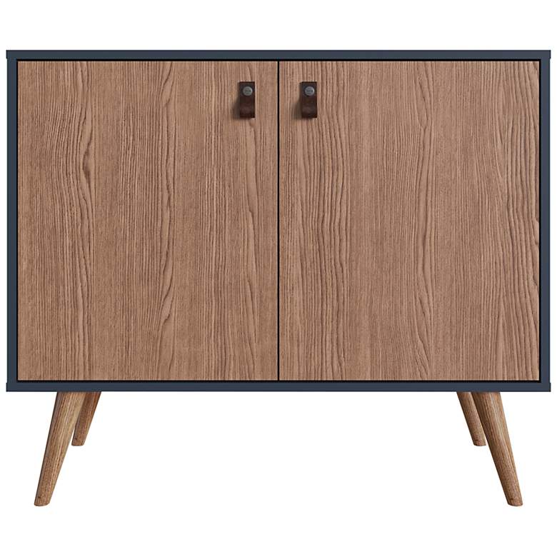 Image 5 Amber 32 3/4" Wide Blue Nature Wood 2-Door Accent Cabinet more views