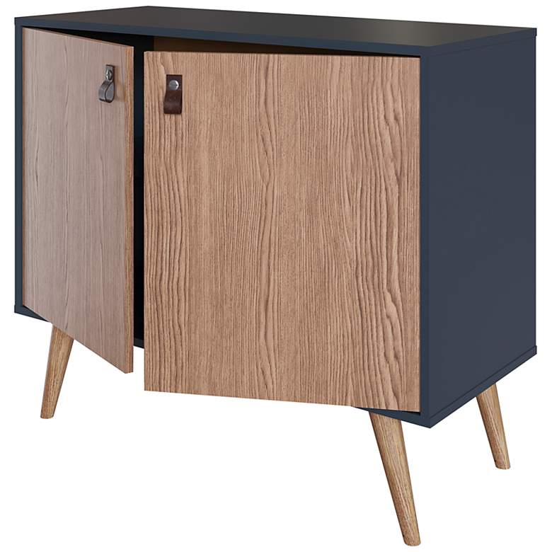 Image 7 Amber 32 3/4" Wide Blue Nature Wood 2-Door Accent Cabinet more views