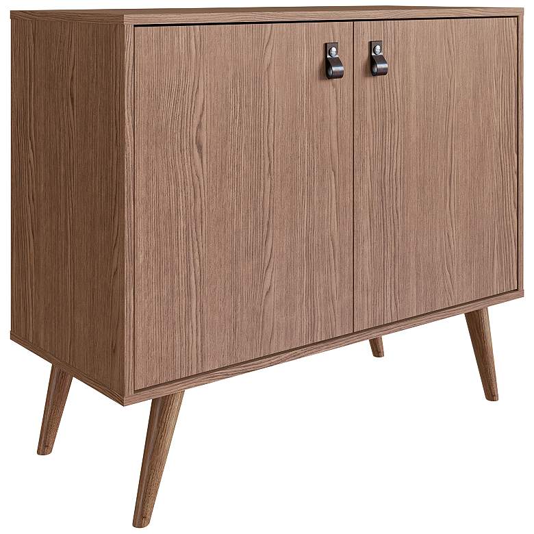 Image 2 Amber 32 3/4" Wide Matte Nature Wood 2-Door Accent Cabinet