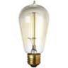Amber 60 Watt Edison Style Medium Base Light Bulb