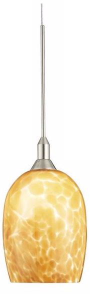 Amber Cased Glass Mini Pendant Chandelier