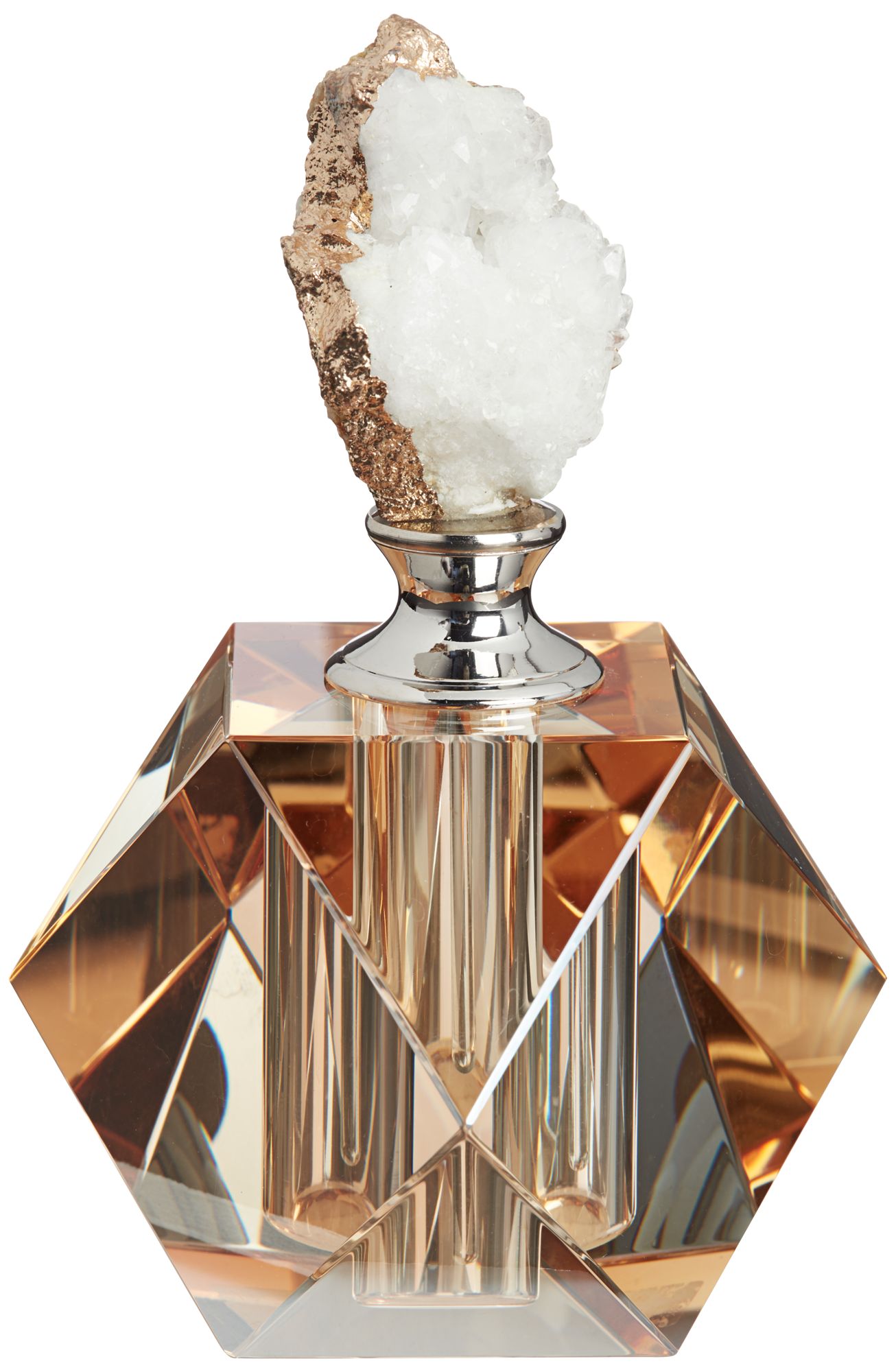 Amber Crystal Decorative Perfume Bottle