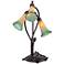 Amber Lily Flower 17" High Accent Table Lamp with LED Bulbs