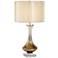 Amber Mercury Glass Table Lamp