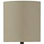 Amber Mist Accent Table Lamp w/ Oatmeal Fabric Shade