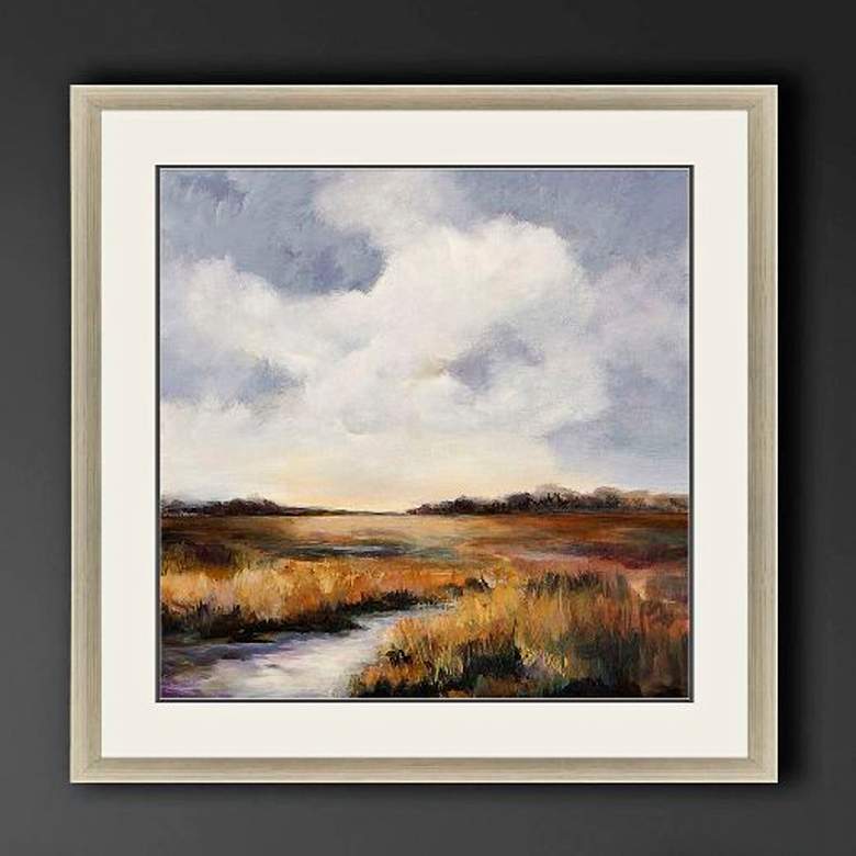 Image 2 Amber Morn 41"W x 41"H Framed Art