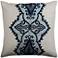 Amber Navy and Blue Medallion 18" Square Throw Pillow