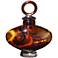 Amber Swirl Glass Perfume Bottle