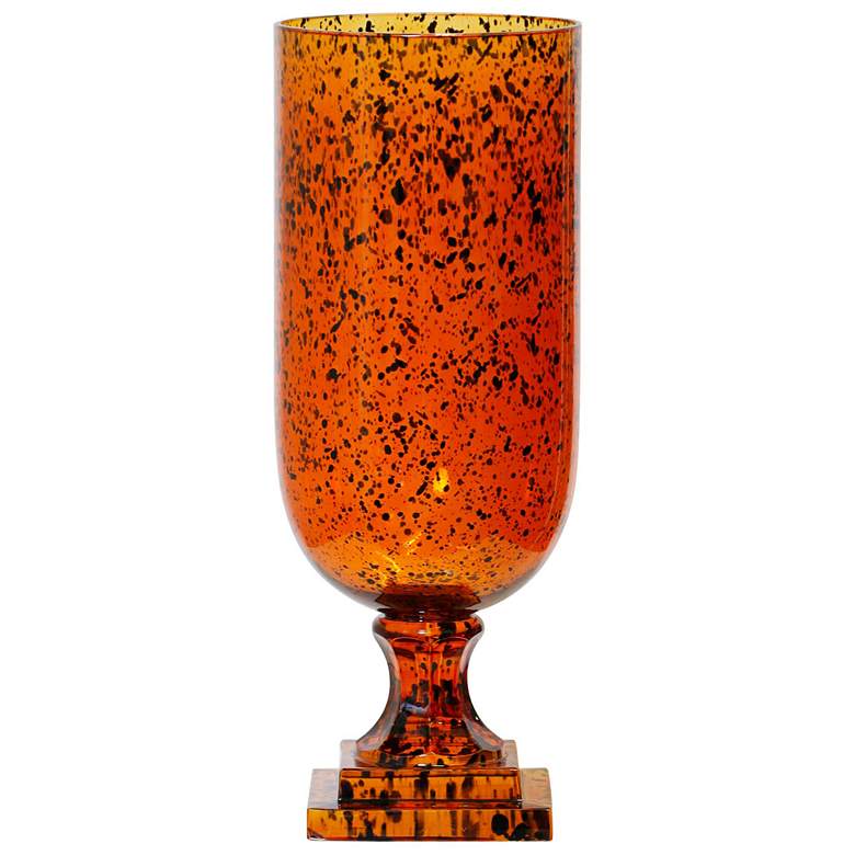 Image 1 Amber Tortoise - Glass Vase - 15In Ht. X 6In W. X 6In D.