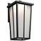 Amber Valley 17 1/4" High LED Black Outdoor Wall Light