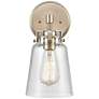 1_Amberose 12" High Modern Gold Wall Sconce
