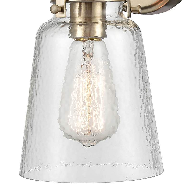 Image 2 Amberose 12" High Modern Gold Wall Sconce more views