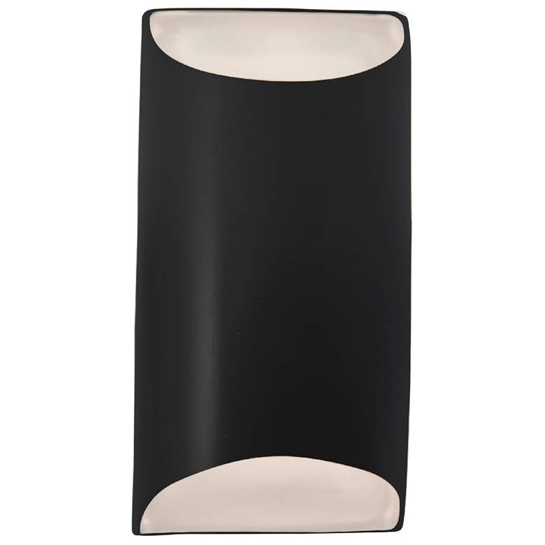 Image 1 Ambiance 10.75" Carbon Small Tapered Cylinder ADA Outdoor LED Sconce