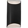 Ambiance 10.75" Carbon Small Tapered Cylinder ADA Outdoor LED Sconce