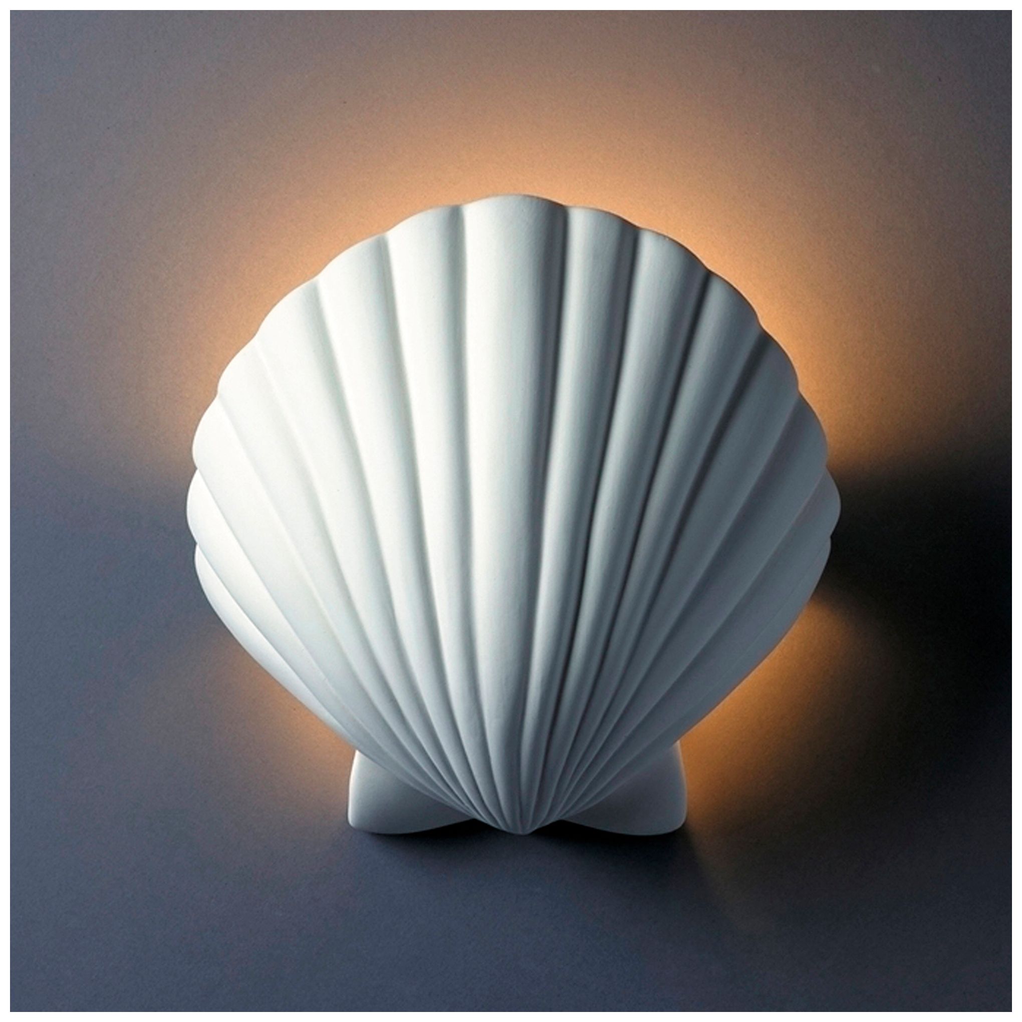 Image 2 Ambiance 10.75" High Bisque Scallop Shell ADA Wall Sconce more views