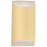 Ambiance 10.75" Muted Yellow Small Tapered Cylinder ADA Outdoor LED Sc