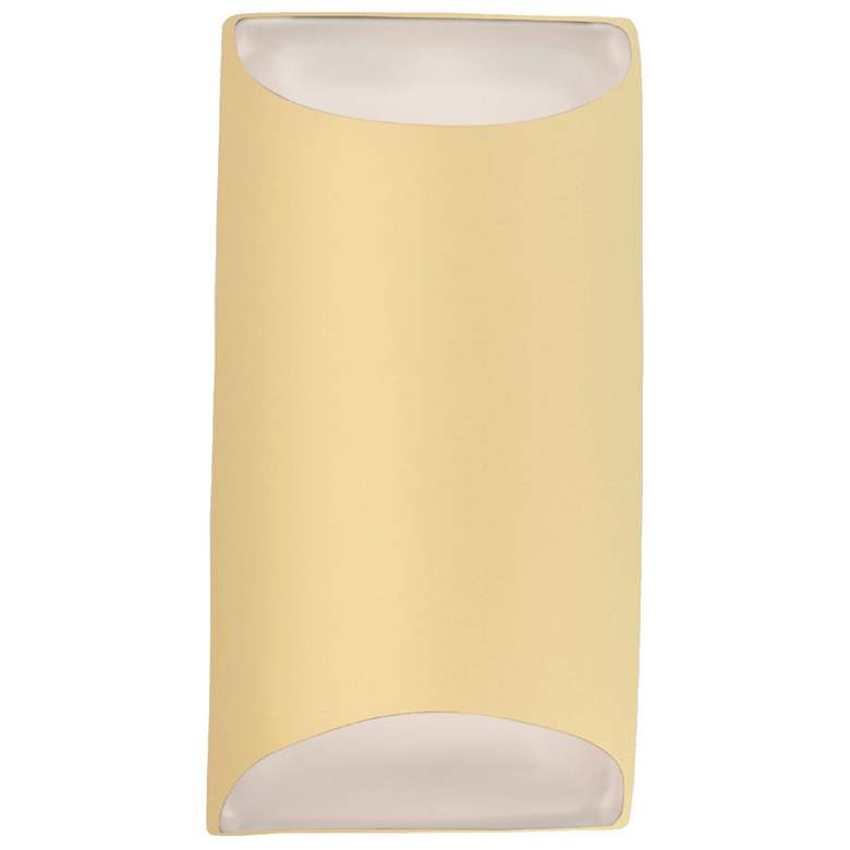 Image 1 Ambiance 10.75" Muted Yellow Small Tapered Cylinder ADA Wall Sconce