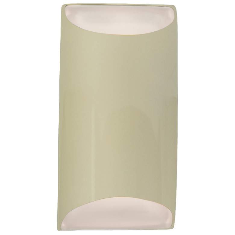 Image 1 Ambiance 10.75" Vanilla Gloss Small Tapered Cylinder ADA Wall Sconce