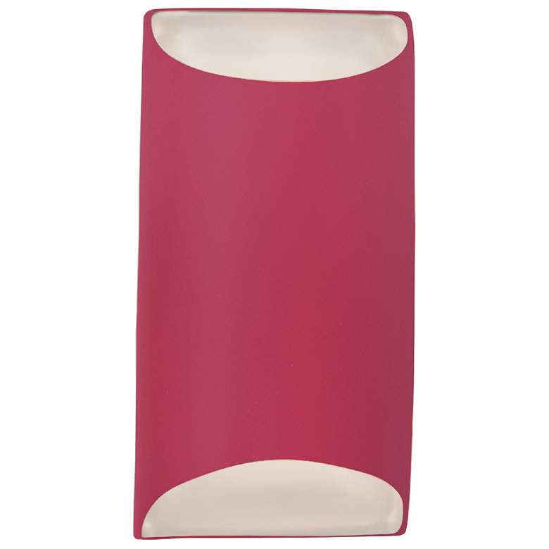 Image 1 Ambiance 10.75"H Cerise Small Tapered Cylinder ADA LED Wall Sconce