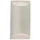 Ambiance 10.75"H White Crackle Small Tapered Cylinder ADA LED Wall Sco