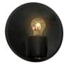 Ambiance 10 1/4" High Carbon Black Brass Shield Wall Sconce