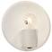 Ambiance 10 1/4" High Matte White Nickel Shield Wall Sconce