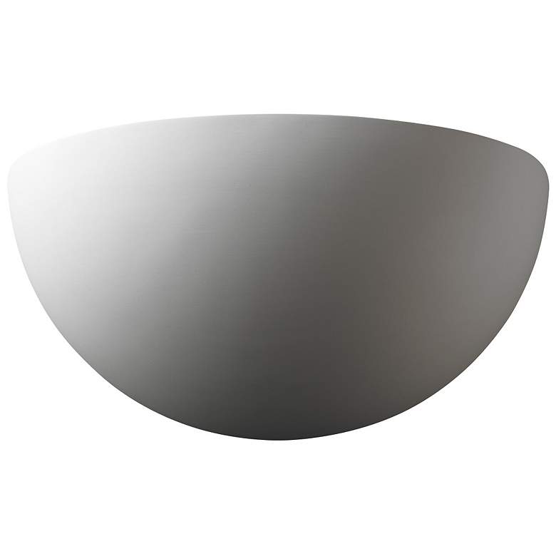 Image 1 Ambiance 10" Bisque Really Big Quarter Sphere Wall Sconce