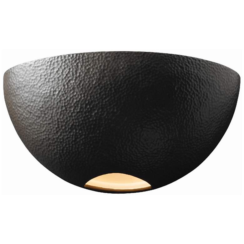Image 1 Ambiance 10" Hammered Iron Really Big Metro Outdoor Wall Sconce