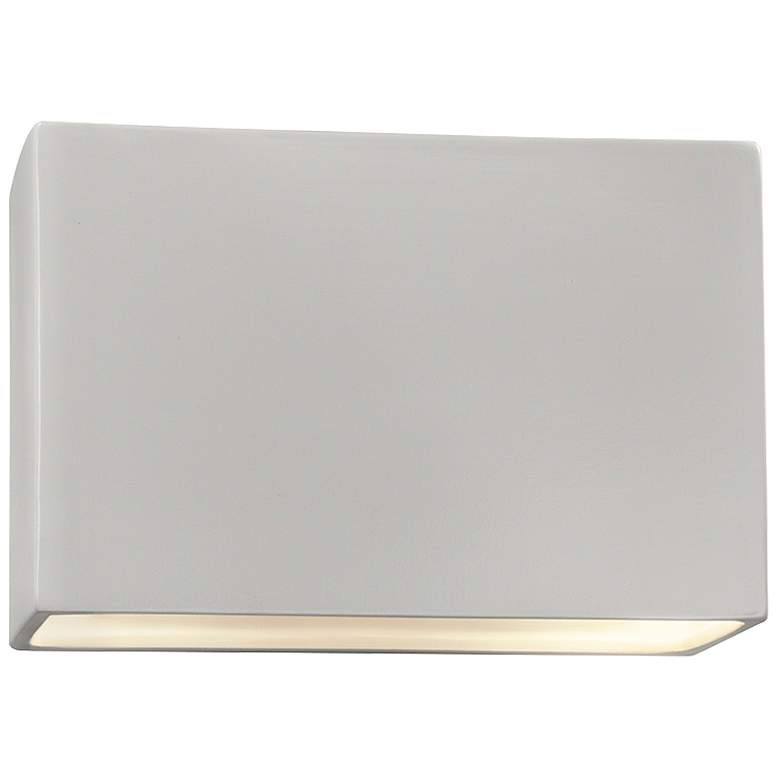 Image 1 Ambiance 10 inch High Bisque Wide Rectangle ADA Wall Sconce