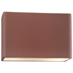 Ambiance 10" High Canyon Clay Wide Rectangle ADA Wall Sconce