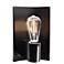 Ambiance 10" High Carbon Matte Black Brass Flex Wall Sconce