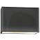 Ambiance 10" High Gloss Gray Wide Rectangle ADA Wall Sconce