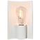 Ambiance 10" High Gloss White Nickel Flex Wall Sconce