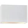 Ambiance 10" High Gloss White Wide Rectangle ADA Wall Sconce