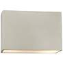 Ambiance 10" High Matte White Wide Rectangle ADA Wall Sconce