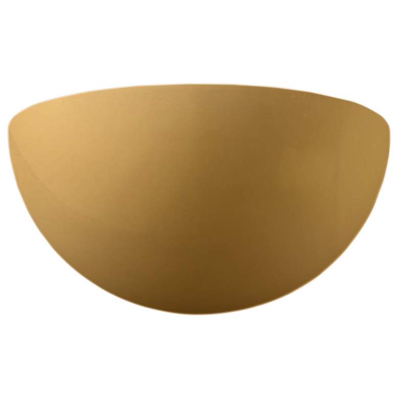 Image 1 Ambiance 10" Muted Yellow Really Big Quarter Sphere LED Wall Sconce
