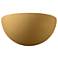 Ambiance 10" Muted Yellow Really Big Quarter Sphere Wall Sconce