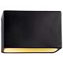 Ambiance 10" Rectangle LED Wall Sconce - Closed Top - Matte Black