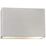Ambiance 10"H Bisque Wide Rectangle Closed ADA Wall Sconce