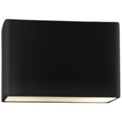 Ambiance 10"H Carbon Wide Rectangle LED ADA Outdoor Sconce