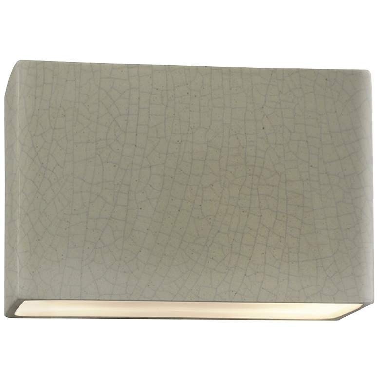 Image 1 Ambiance 10"H Celadon Crackle LED ADA Outdoor Wall Sconce